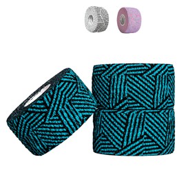 Happy Thumbs Tape Company - Cinta de agarre para gimnasio y gancho, protección para pulgar y dedos, para entrenamiento cruzado, levantamiento de pesas, gimnasia y más, cinta adhesiva elástica para levantamiento de pesas atlética, 25 pies de largo, paquet