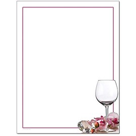 Crystal & Orchids Letterhead Papel para impresora de inyección de tinta (100 hojas)