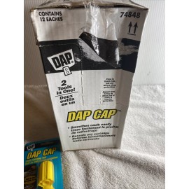 Case FULL CASE LOT OF 12 DAP CAP CAULK FINISHING TOOL 2 TOOLS IN ONE CAULKING NEW