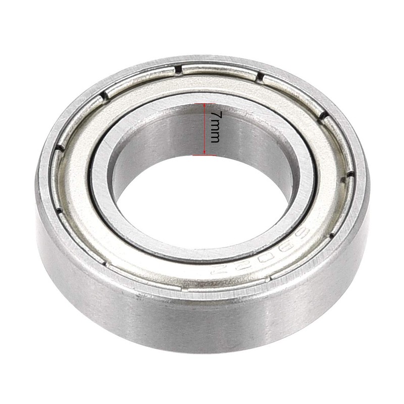 sourcing map 6902Z Double Plate Chrome Steel Bearing 15mm x
