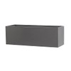 Root and Stock Belmont Rectangle Fiberglass Planter Box, Grey, L:30"