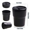 AIMALL 2PCS Compact Car Trash Bin, Mini Garbage Can for