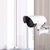 Dummy CCTV Surveillance Camera for Enhanced Home Security (Entrance/Yard) Dummy Camera Silver 2ea