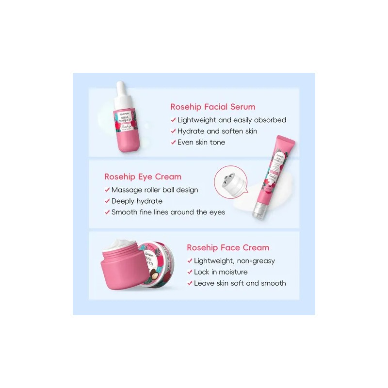 Set Quiyum Cuidado Cutis Hidratación Brillo, 5 Unidades . ,,