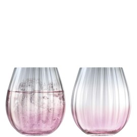 LSA International Tumbler, Pink/Grey, 2 Count (Pack of 1)