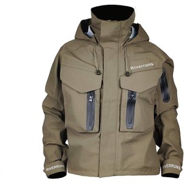 Riverruns Fishing Wading Jacket, Breathable Outdoor Fly Fishing Rain Coat