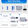 Baseball Softball Net with Blocking System,10x7ft Batting Cage Practice Net