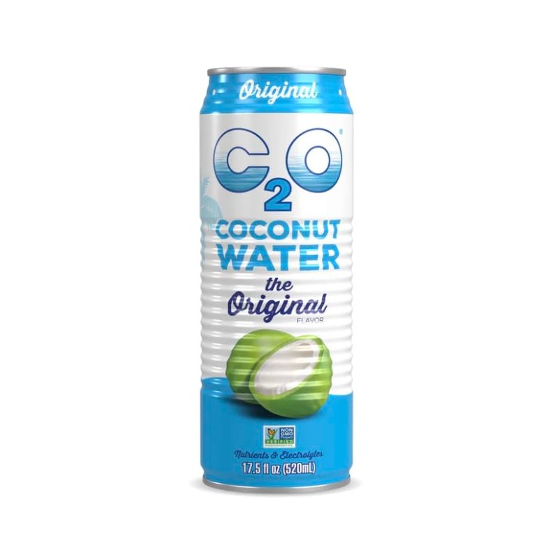 C2O Original Coconut Water, 17.5 Fl Oz (Pack of 12)