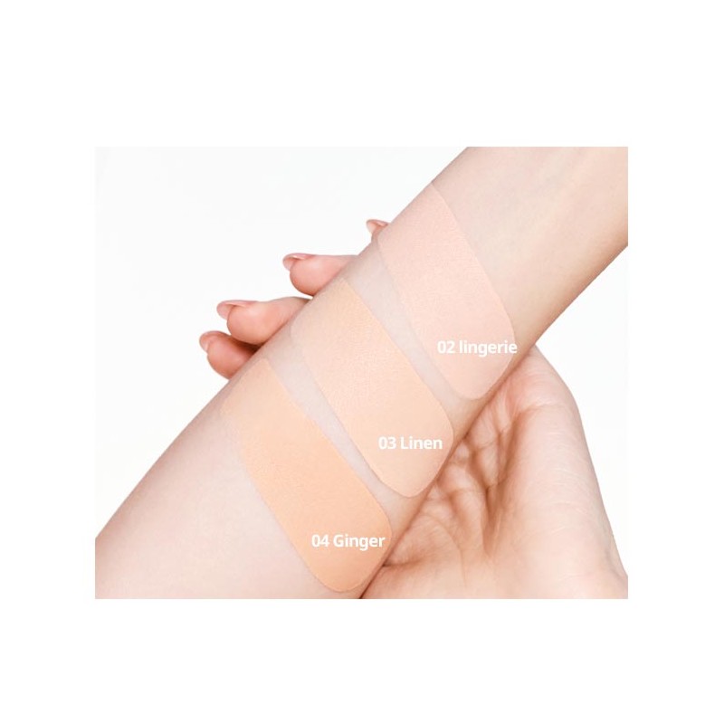 CLIO Veganwear Pure Blurring Cushion 15g*2ea, Shade:04 Ginger