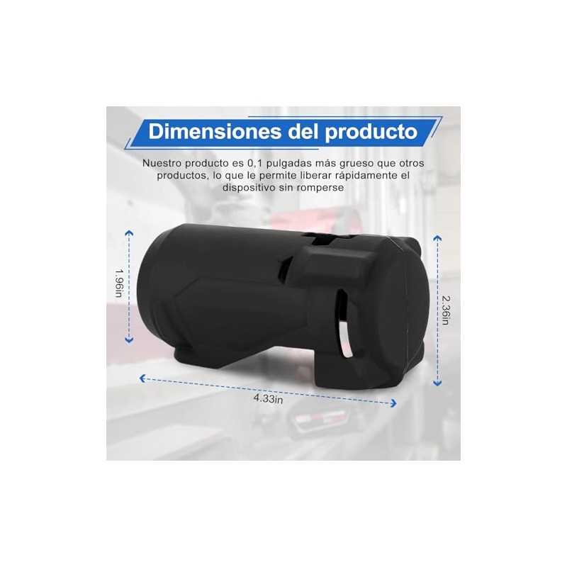 Funda protectora para llave de impacto 3453-20 de 1/4" con