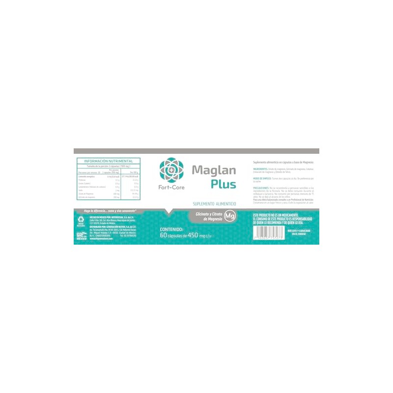 Fort Core - Maglan Plus Magnesio Glicinato + Citrato 600mg