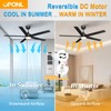 OPONL Ceiling Fan with Light, Ceiling fan with Light and
