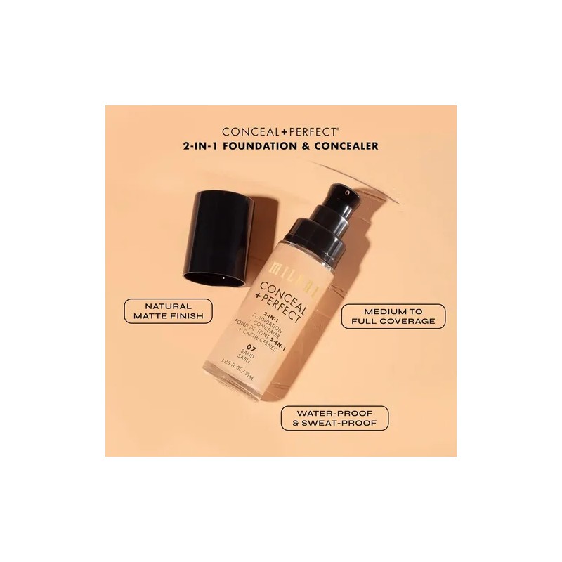 Base De Maquillaje Con Corrector A Prueba De Agua, Milani