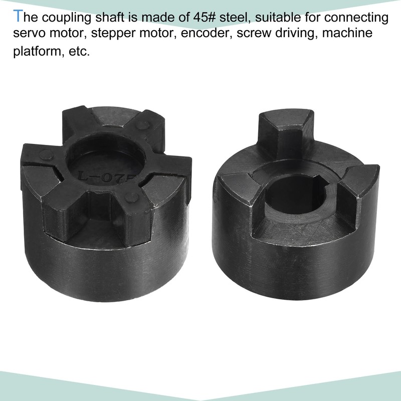 sourcing map Flexible Coupling Shaft 15 mm to 16 mm