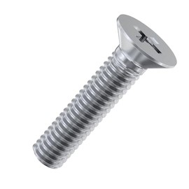 Accu - M2 x 10mm Phillips Countersunk Screws (DIN 965H) - Stainless Steel (A2) (Pack of 200)
