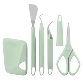 KUBOM Weeding Basic Set for Viny Basic Tools - Essential for Crafting, Vinyl Lettering & Adhesive Removal, Durable Plastic (Green)