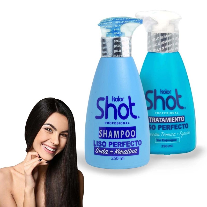 Kit Kolor Shot Liso Perfecto Shampoo + Tratamiento 250ml, Shampoo