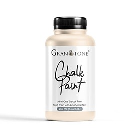 GRANOTONE Chalk Paint for Furniture | Matt-Finish Water-Based Acrylic Paint for Wood, Walls, Metal, Glass, Paper, Fabric Canvas | Maximum Coverage Chalk Paint for Kids & Adults, 120 Ml (DRIFT STONE)