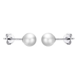 Philip Jones Sterling Silver I Couldn't Say I Do Without You Pearl Earrings