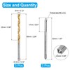 uxcell Tap and Drill Bit Set, 3pcs M3 x 0.5