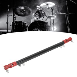 Drive Double Bass Drum Pedal, Drum Double Drive Shaft Pedal Link Bar Replacement Professional Metal Drive Shaft Connecting Rod (Black)