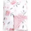 PHF Minky Baby Blanket for Girls, 30x40 Inches Soft Double