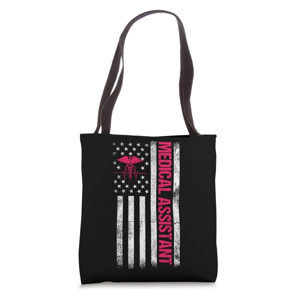Medical Assistant American Flag Tote Bag