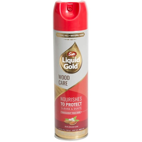 Scotts Liquid Gold A10 Wood Cleaner Preservative, 10oz, AerosolCan, 10 Oz, Fresh Almond Scent