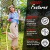 Dvox Leather Gardening Gloves, Heavy Duty Thorn Proof Work Gloves