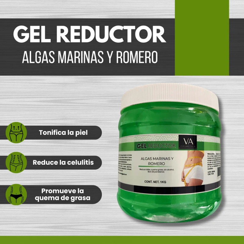 Gel Reductor Y Tonificante Algas Marinas Y Romero Spa.1 Kilo