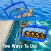 Pragmatist Pool Skimmer Net with 113.2 Inch Stainless Steel Pole,