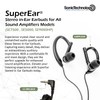 SuperEar Loud & Clear Stereo in-Ear Earbuds with 3.5mm Universal