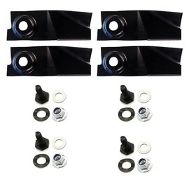 4Pcs Blades & Bolts Set for 18" Cut Masport Morrison Rear Catcher Mowers 529594 Husqvarna LC18 Stihl Viking MB434 MB435 Series Stihl Rear Catcher Mowers 6352 007 1000