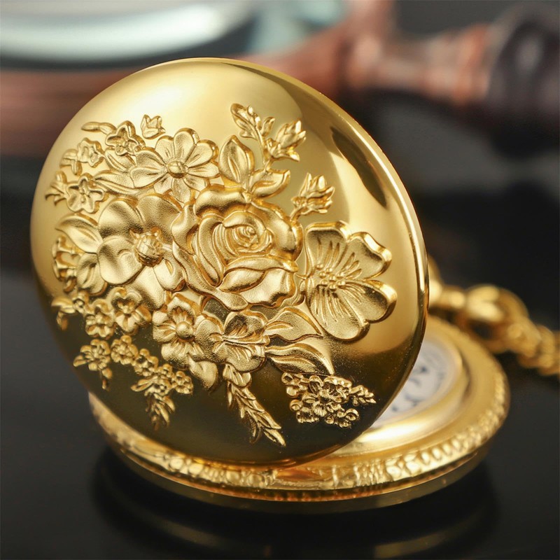 Tiong Pocket Watch Vintage Pocket Watches with Chain Gifts Mother's