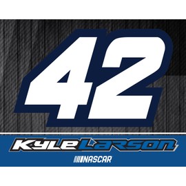 R and R Imports Kyle Larson #42 Nascar 5x6 Inch Decal Single