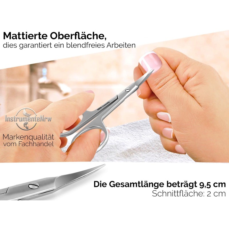 Stainless Steel Cuticle Scissors with Large Eyes