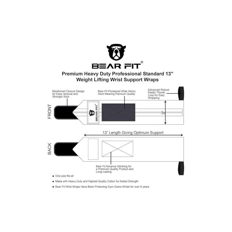 Bear Fit Handgelenkbandagen 1 (Limette)