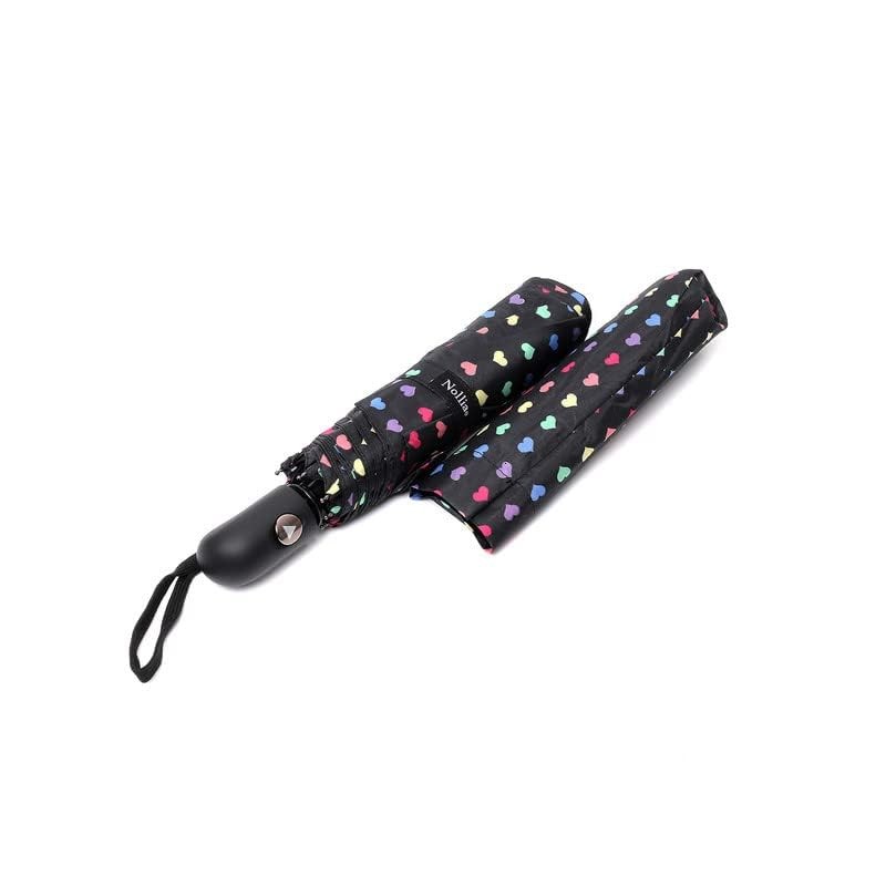 Nollia Windproof Automatic Travel Umbrella, Compact Portable with Reinforced Ribs