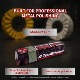 Renegade Products USA | Q36 One-Step Polishing Compound Bar - Achieve Mirror Shine | Ideal for Automotive & Industrial Surfaces | Efficiency Redefined