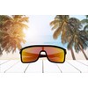 SQUAD Sunglasses for Men Rectangular Oversized Frame Black Pair Lens