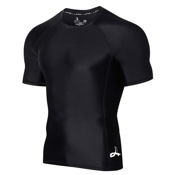 LAFROI CLY02 High-Performance Men's All-Season Short Sleeve Compression Wear Rash