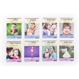 Lados: Spanish Flash Cards for Beginners, Spanish for Adults and Kids, 500 Most Used Spanish Words