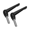 sourcing map 2pcs Clamping Lever Handles, M12 x 35mm 304
