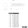 TERF® M8 X 60mm Hex Bolts Fully Threaded Set Screw