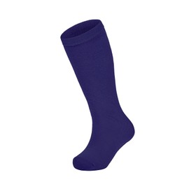 Toddler Baseball Soccer Socks Kids Athletic Tube Girls Boys Softball Youth Knee High Socks 1 Pack Solid Purple 1-3T