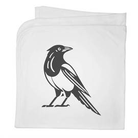 Azeeda 'Standing Magpie' Cotton Baby Blanket/Shawl (BY00035988)