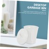 STOBAZA 3 Pcs Elegant Small Bin Desktop Trash Can Mini