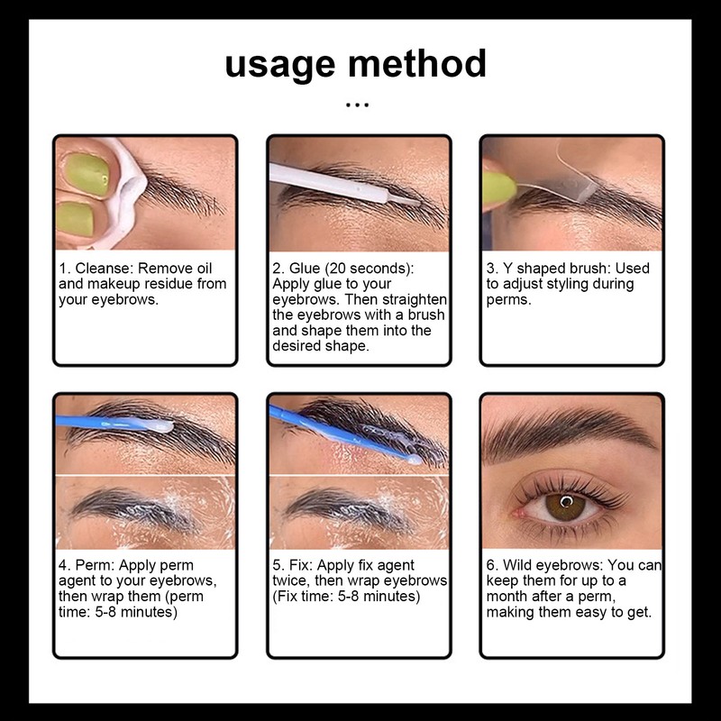 Lash Brow Perming Kit Long Lasting Skin Friendly EyeLash Curling