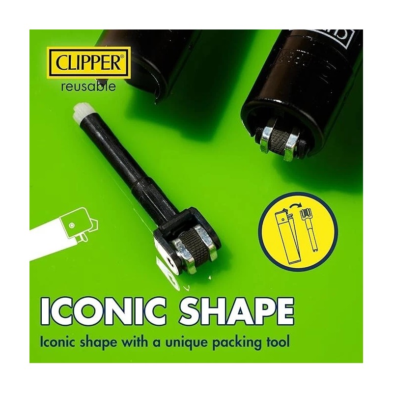 Clipper - Classic Large Reusable Lighter 48 Pack - Tattoo