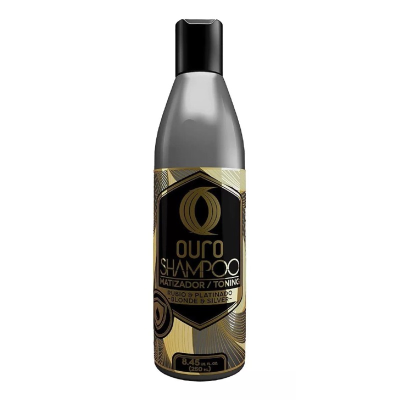 Ouro Shampoo Matizador Plata - Silver Caja 12 Piezas 250ml